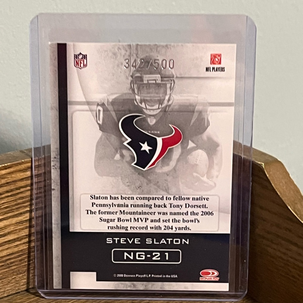 Num: 342/500 π Steve Stanton Vintage Donruss Football NFL Trading Card #NG-21 - Picture 2 of 5